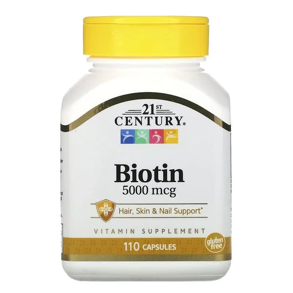 21st Century, Biotin, 5,000 mcg, 110 Capsules