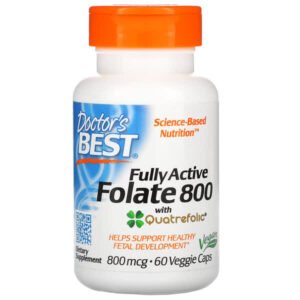 Doctor’s Best, Fully Active Folate 800, 800 mcg, 60 Veggie Caps