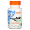 Doctor's Best, Vegan DHA from Algae with Life's DHA, 200 mg, 60 Veggie Softgels