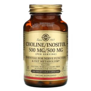 Solgar, Choline/Inositol, 100 Vegetable Capsules