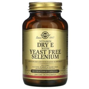 Solgar, Vitamin Dry E with Yeast Free Selenium, 100 Vegetable Capsules