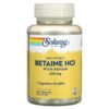 Solaray, High Potency Betaine HCL with Pepsin, 650 mg, 100 VegCaps 1 Solaray, High Potency Betaine HCL with Pepsin, 650 mg, 100 VegCaps