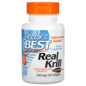 Doctor’s Best, Real Krill, 350 mg, 60 Softgel
