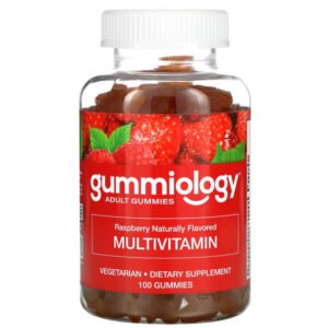 Gummiology, Adult Multivitamin Gummies, Natural Raspberry Flavor, 100 Vegetarian Gummies