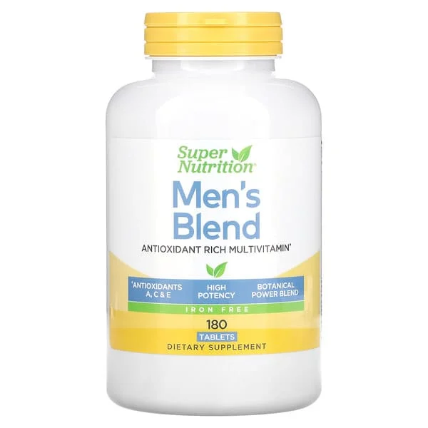 Super Nutrition, Men's Blend, Iron Free, 180 Tablets