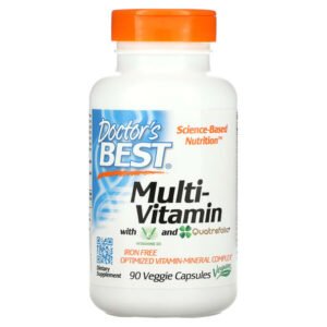 Doctor’s Best, Multi-Vitamin with Vitashine D3 and Quatrefolic, 90 Veggie Capsules