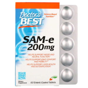 Doctor’s Best, SAM-e, 200 mg, 60 Enteric Coated Tablets