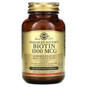 Solgar, Biotin, 1,000 mcg, 250 Vegetable Capsules