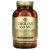 Solgar, Choline, 350 mg, 100 Vegetable Capsule