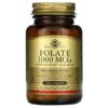 Solgar, Folate, 1,000 mcg, 120 Tablets 2 Solgar, Folate, 1,000 mcg, 120 Tablets