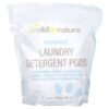 Mild By Nature, Laundry Detergent Pods, Unscented, 60 Loads, 2.38 lbs (1,077 g)