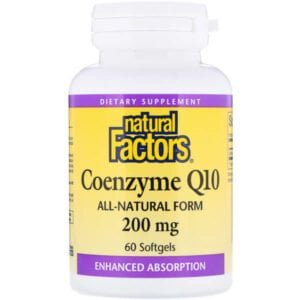 Natural Factors, Coenzyme Q10, 200 mg, 60 Softgels
