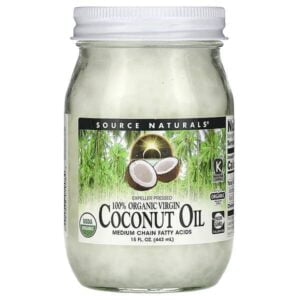 Source Naturals, 100% Organic Virgin, Coconut Oil, 15 fl oz. (443 ml)