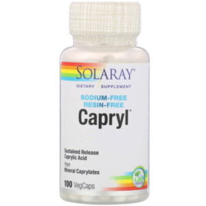Solaray, Capryl, Sodium-Free, Resin-Free, 100 VegCaps
