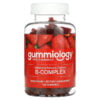 Gummiology, B Complex Gummies, No Gelatin, Natural Strawberry Flavor, 100 Vegetarian Gummies