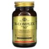 Solgar, B-Complex 50, 100 Vegetable Capsules 1 Solgar, B-Complex "50", 100 Vegetable Capsules