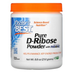 Doctor’s Best, Pure D-Ribose Powder with BioEnergy Ribose, 8.8 oz (250 g)
