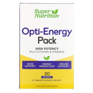 Super Nutrition, Opti-Energy Pack, Multivitamin & Mineral, 30 Packets, 6 Tablets Each