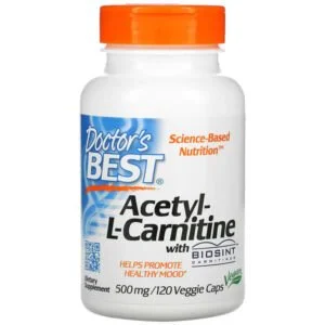 Doctor’s Best, Acetyl-L-Carnitine with Biosint Carnitines, 500 mg, 120 Veggie Caps