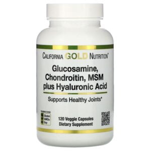 California Gold Nutrition, Glucosamine, Chondroitin, MSM Plus Hyaluronic Acid, 120 Veggie Caps