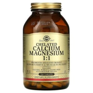 Solgar, Chelated Calcium Magnesium 1:1, 240 Tablets