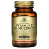 Solgar, Natural Source Vitamin E, 200 IU, 100 Softgels 1 Solgar, Natural Source Vitamin E, 200 IU, 100 Softgels