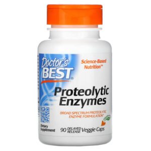 Doctor’s Best, Proteolytic Enzymes, 90 Delayed Release Veggie Caps