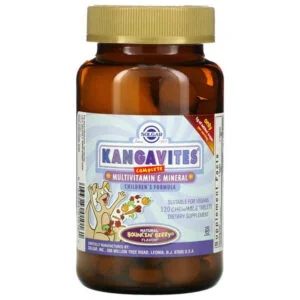 Solgar, Kangavites, Complete Multivitamin & Mineral Children’s Formula, Bouncin’ Berry , 120 Chewable Tablets