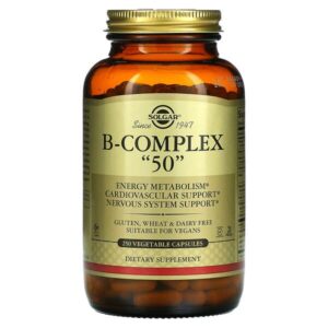 Solgar, B-Complex “50”, 250 Vegetable Capsules