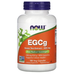 NOW Foods, EGCg, Green Tea Extract, 400 mg, 180 Veg Capsules