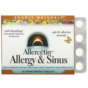 Source Naturals, Allercetin, Allergy & Sinus, 48 Homeopathic Tablets