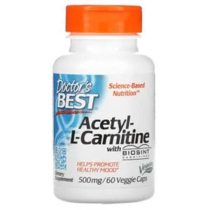 Doctor’s Best, Acetyl-L-Carnitine with Biosint Carnitines, 500 mg, 60 Veggie Caps