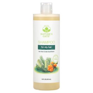 Nature’s Gate, Tea Tree & Sea Buckthorn Shampoo for Oily Hair, 16 fl oz (473 ml)