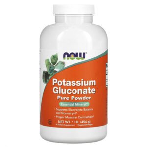 NOW Foods, Potassium Gluconate Pure Powder, 1 lb (454 g)