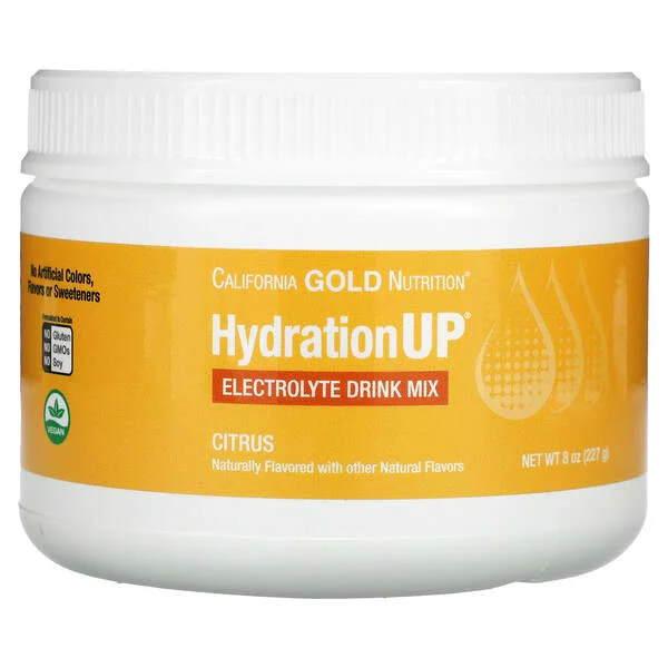 California Gold Nutrition, HydrationUP, Electrolyte Drink Mix, Citrus, 8 oz (227 g)