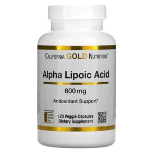 California Gold Nutrition, Alpha Lipoic Acid, 600 mg, 120 Veggie Capsules