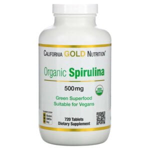 California Gold Nutrition, Organic Spirulina, USDA Organic, 500 mg, 720 Tablets