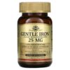 Solgar, Gentle Iron, 25 mg, 90 Vegetable Capsules 1 Solgar, Gentle Iron, 25 mg, 90 Vegetable Capsules