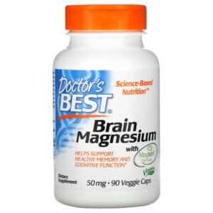 Doctor’s Best, Brain Magnesium with Magtein, 50 mg, 90 Veggie Caps