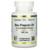 California Gold Nutrition, Bee Propolis 2X, Concentrated Extract, 500 mg, 90 Veggie Caps