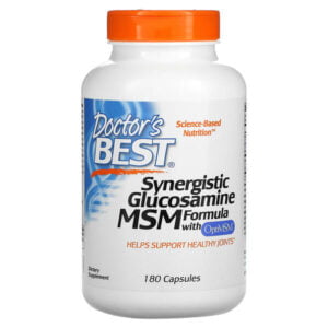 Doctor’s Best, Synergistic Glucosamine MSM Formula with OptiMSM, 180 Capsules