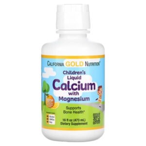 California Gold Nutrition, Children’s Liquid Calcium with Magnesium, Orange, 16 fl oz (473 ml)