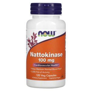 NOW Foods, Nattokinase, 100 mg, 120 Veg Capsules