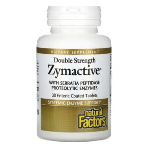 Natural Factors, Double Strength Zymactive, 30 Enteric Coated Tablets