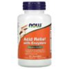 NOW Foods, Acid Relief with Enzymes, 60 Chewables