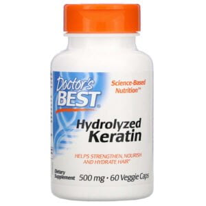 Doctor’s Best, Hydrolyzed Keratin, 500 mg, 60 Veggie Caps