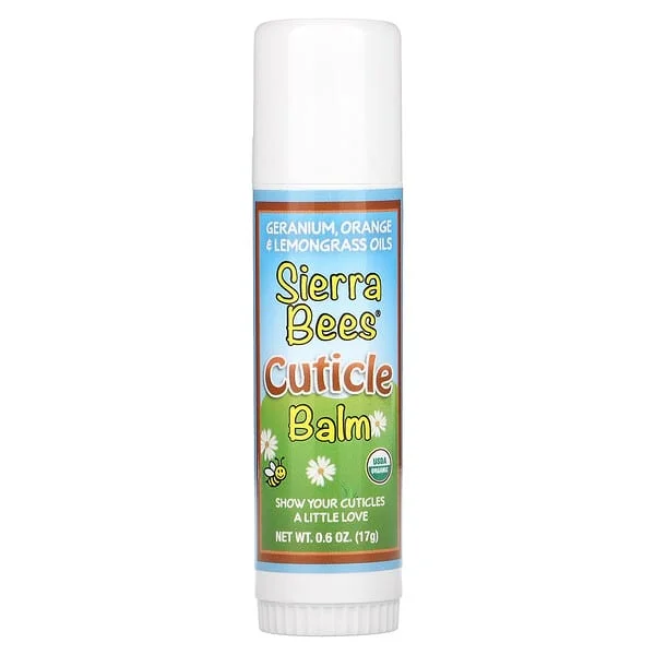 Sierra Bees, Cuticle Care Balm Stick, Geranium, Orange & Lemongrass, 0.6 oz (17 g)