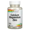 Solaray, Calcium Magnesium Zinc, 100 VegCaps 1 Solaray, Calcium Magnesium Zinc, 100 VegCaps