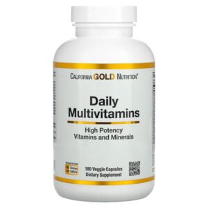 California Gold Nutrition, Daily Two-Per-Day Multivitamins, 180 Veggie Capsules