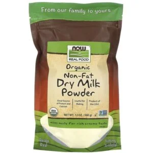 NOW Foods, Real Food, Organic Non-Fat Dry Milk Powder, 12 oz (340 g)